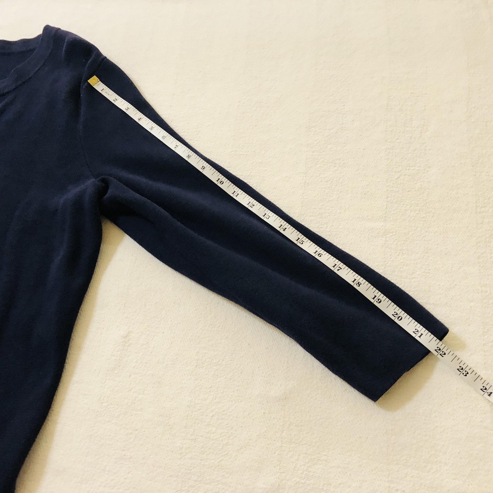 Lauren Ralph Lauren Sweater Womens 2X Navy Lace Up Tunic Pullover Long Sleeve - Picture 8 of 8